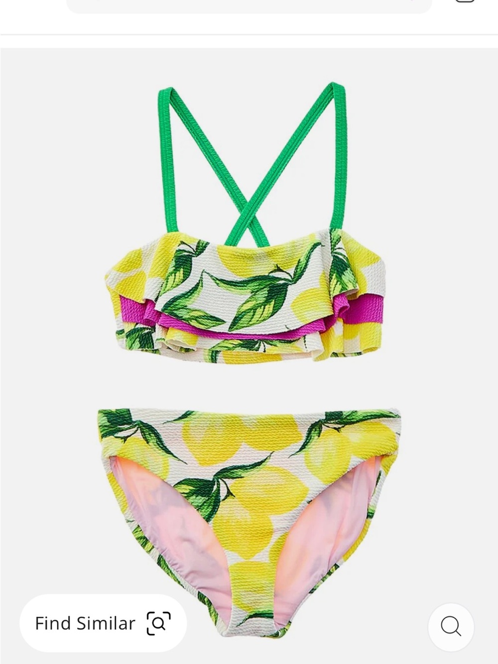 Terez Lemon Spritz two piece. NWT size 10/12